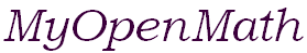 my open math logo